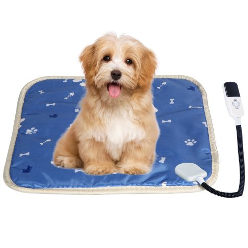 Pet Heating Pad Electric Dog Cat Heating Mat Waterproof Warming Blanket with 9 Heating Levels 4 Timer Setting Constan On Function Chewing-resista Pet Heating Pad Electric Dog Cat Heating Mat Waterproof Warming Blanket with 9 Heating Levels 4 Timer Setting Constan On Function Chewing-resista